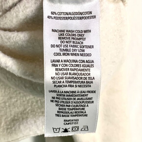 Calvin Klein Oversized Mirror Logo Cropped Sweatshirt Spell Out L Long Sleeve - Picture 9 of 10